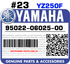 95022-06025-00 YAMAHA YZ250F