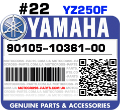 90105-10361-00 YAMAHA YZ250F