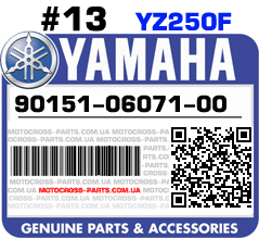 90151-06071-00 YAMAHA YZ250F