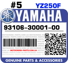 93106-30001-00 YAMAHA YZ250F