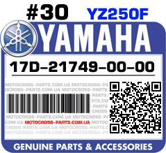 17D-21749-00-00 YAMAHA YZ250F