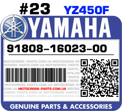 91808-16023-00 YAMAHA YZ450F