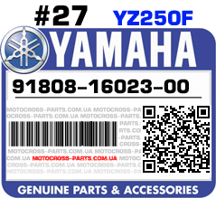 91808-16023-00 YAMAHA YZ250F