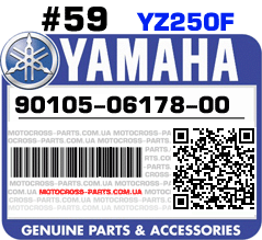 90105-06178-00 YAMAHA YZ250F