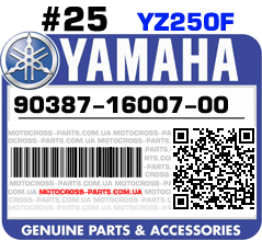 90387-16007-00 YAMAHA YZ250F