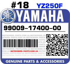 99009-17400-00 YAMAHA YZ250F