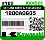 №120 БОЛТ KAWASAKI KX450F