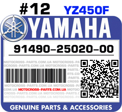 91490-25020-00 YAMAHA YZ450F