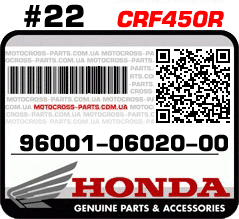 96001-06020-00 HONDA CRF450R