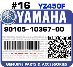 90105-10367-00 YAMAHA YZ450F