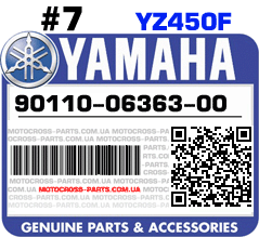 90110-06363-00 YAMAHA YZ450F