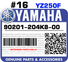 90201-204K8-00 YAMAHA YZ250F