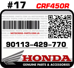 90113-429-770 HONDA CRF450R