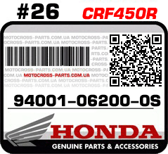 94001-06200-0S HONDA CRF450R