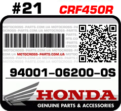 94001-06200-0S HONDA CRF450R