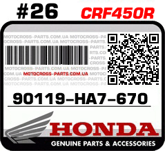 90119-HA7-670 HONDA CRF450R
