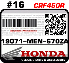 19071-MEN-670ZA HONDA CRF450R