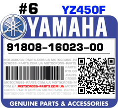 91808-16023-00 YAMAHA YZ450F