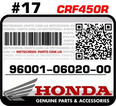 96001-06020-00 HONDA CRF450R