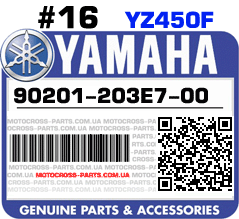 90201-203E7-00 YAMAHA YZ450F