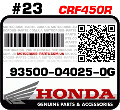 93500-04025-0G HONDA CRF450R