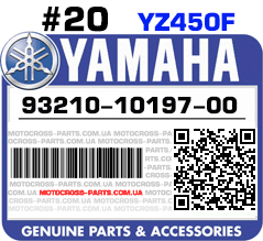 93210-10197-00 YAMAHA YZ450F