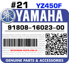 91808-16023-00 YAMAHA YZ450F