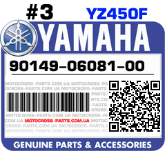 90149-06081-00 YAMAHA YZ450F