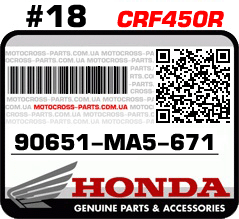 90651-MA5-671 HONDA CRF450R