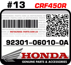 92301-06010-0A HONDA CRF450R